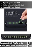 Özel Üretim Manuel Modellerle Uyumlu Oto Ayarlanabilir Fosforlu Neon Araç Numaratör Park Tel - 1