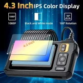 4.3 İNÇ ÇİFT KAMERA EKRANLI YILAN KAMERA (Ayarlanabilir Parlak 8 LED + 5 Metre Kameralı Kablo) - 5