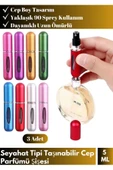 Özel Üretim Doldurulabilir Taşınabilir Çanta Boy Mini Cep Parfümü Şişesi 5 Ml 3 Adet thumbnail 1