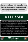 Özel Üretim %100 Doğal Tüm Vücut Kullanım Bitkisel Aloe Vera Sabunu 2 Adet - 3