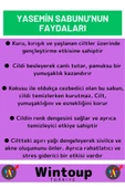 Özel Üretim %100 Doğal Güzel Kokulu Yüz Cilt Saç Vücut İçin Bitkisel Yasemin Sabunu 4 Adet - 3