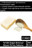 Doğal %100 Saf Özel Üretim Cilt Sorunlarında Etkili Proteinli Beyaz Pirinç Sabunu 2 Adet - 1