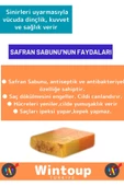 Özel Üretim %100 Doğal Cilt Onarıcı Tüm Vücut İçin Uygun Safran Sabunu 5 Adet - 2