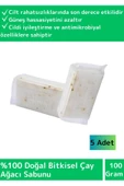 Doğal Çay Ağacı Sabunu Özel Üretim Tüm Cilt Tipleri İçin Uygun 5 Adet 100gr - 1