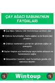 Bitkisel Çay Ağacı Sabunu Doğal Üretim Tüm Cilt Tipleri İçin Uygun 2 Adet - 2
