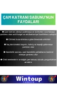 Bitkisel Güzel Kokulu Çam Katranı Sabunu Doğal Üretim Tüm Cilt Tipleri İçin Uygun 2 Adet - 2