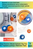 Özel Üretim Çamaşır Makinesi Tüy Toz Kıl Toplama Topu Temizlenebilir&Tekrar Kullanılabilir 5 Adet - 1