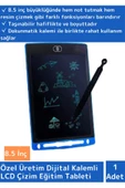Özel Seri Dijital Kalemli Çocuk Eğitim Tableti Grafik Ders Not Ödev Resim LCD Writing Tablet Mavi - 1