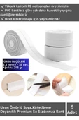 Özel Ultra Güçlü Suya Küfe Dayanıklı Pencere Banyo Lavabo Kenar Süper Yalıtım Bantı 5 Adt - 1