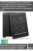 Premium Dijital Kalemli Çocuk Eğitim Tableti Grafik Ders Not Ödev Resim LCD Writing Tablet Siyah - 1