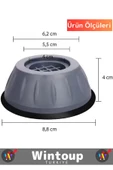 Özel Üretim Çamaşır Makinesi Titreşim Önleyici Mobilya Sabitleyici Kaydırmaz Ayak 4'lü Set - 3