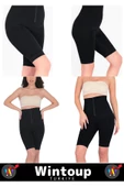 Özel Seri Vücut Şekillendirici Toparlayıcı Kaymaz Sıkılaştırıcı İz Bırakmaz Siyah 2XL/3XL Korse thumbnail 2