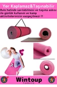 Özel Kalın Tasarım Çift Taraflı Su Geçirmez Taşıma Askılı Kamp  Uyku Matı Minder Yoga Pilates 16 Mm - 2
