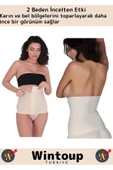 Özel Üretim 2 Beden İncelten Şekillendirici Toparlayıcı Sıkılaştırıcı Ağraflı Ten S/M Bel Korse thumbnail 2