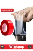 Özel Üretim Ultra Güçlü Çok Amaçlı Tamir Cam Dış Mekan Montaj 1,5mt Çift Taraflı Şeffaf Bant 10 Adet - 3