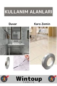 Premium Seri Uzun Ömürlü Ekstra Güçlü Su Geçirmez Fayans Arası Şerif Derz Bant 1 Cm X 50 Metre 2 Adt - 4