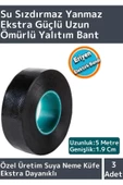 Premium Seri Yanmaz Su Geçirmez Ekstra Güçlü Yapışkanlı Kendinden Eriyen Kauçuk Yalıtım Bandı 3 Adet - 1