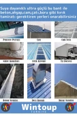 Özel Üretim Süper Güçlü Su Geçirmez Sızdırmaz Mavi Çok Amaçlı Tamir ve İzolasyon Bandı 48mm x 10m - 2
