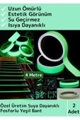 Özel Üretim Karanlıkta Işık Veren Yansıyan 4 Mtr Fosforlu Yeşil Şerit Yapışkanlı Reflektör Bant 2 Ad thumbnail 1