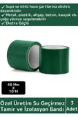 Özel Üretim Süper Güçlü Su Geçirmez Yeşil Çok Amaçlı Tamir ve İzolasyon Bandı 48mm x 10m 3 Adet - 1
