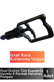Premium Yüksek Kaliteli Tüm Kupalara Uyumlu Islak Kuru Kullanıma Uygun 4 Parmak Hacamat Pompası - 1