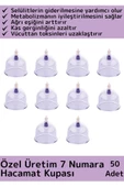 Özel Üretim Yüksek Kaliteli Selülit Çatlak Giderici Vakumlu 7 Numara Hacamat Kupası 50 Adet - 1