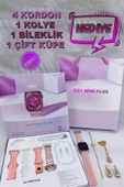 G21 Plus 4 Strap+Kolye+Bileklik+Küpe Hediyeli Akıllı Saat Woman Watch Gift Box - 1