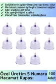 Özel Üretim Yüksek Kaliteli Selülit Çatlak Giderici Vakumlu 5 Numara Hacamat Kupası 100 Adet - 1