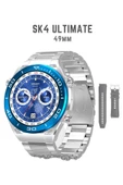 SK 4 Ultimate Amoled Ekran 49 Mm 1.62 Inch BT Call/Bildirim/NFC/GPSAkıllı Saat 2 Strap thumbnail 1