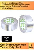 Premium Seri Suya Sıcaklığa Dayanıklı Tamir Soba Boru Yama Alüminyum Yanmaz Folyo Bant 44Mm-20Mt 5Ad - 1