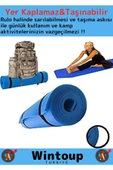 Premium Su Geçirmez Dayanıklı Taşıma Askılı Çift Taraf Kamp Uyku Matı Yer Minderi Yoga 16Mm Kalın thumbnail 2