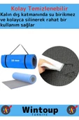 Premium Su Geçirmez Dayanıklı Taşıma Askılı Çift Taraf Kamp Uyku Matı Yer Minderi Yoga 16Mm Kalın thumbnail 3