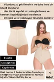 Özel Tasarım Toparlayıcı Sıkılaştırıcı Vücut Şekillendirici Kaymaz Ağraflı Yüksek Bel Slip Korse thumbnail 1