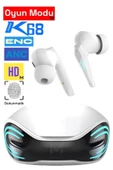 XİAOMİ Modellere Uyumlu Bluetooth Kulaklık K68 Oyuncu Kulaklığı Tws Dokunmatik Hd Ses Mikrofon - 5
