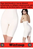 Premium Kalça Dikleştirici Korse Yüksek Bel İz Göstermeyen Kaymaz Push Up Destekli Toparlayıcı Korse thumbnail 2