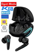 XİAOMİ Modellere Uyumlu Bluetooth Kulaklık K68 Oyuncu Kulaklığı Tws Dokunmatik Hd Ses Mikrofon - 1