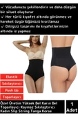 Özel Seri Yüksek Bel Karın Toparlayıcı Kaymaz Sıkılaştırıcı Kadın Slip String Tanga Korse thumbnail 1