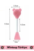 Premium Tasarım Çok Amaçlı Makyaj Esnek Yumuşak Silikon Yüz Temizleme Maske Uygulama Fırça&Spatulası - 4