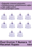 Özel Üretim Yüksek Kaliteli Vakumlu 7 Numara Hacamat Kupası 10 Adet - 1