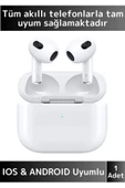 Premium iPhone 16 Pro Max Tam Uyumlu Dokunmatik 3. Nesil Kulak İçi Bluetooth Kulaklık - 1