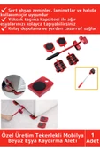 Premium Seri Abs Plastik Tekerlekli Basit Ağır Beyaz Eşya Mobilya Kaydırma Aleti Aparatı Krikolu Set - 1