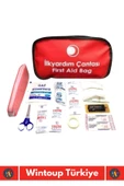 Premium Acil Müdahale Ev Iş Yeri Araç Oto Okul Deprem Doğal Afet Ecza Ilk Yardım Bez Çantalı Set - 2