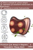 Özel Üretim 4 Başlıklı Yıkanabilir Kılıflı Aydınlatma Kutulu Çok Amaçlı Boyun Omuz Sırt Masaj Aleti - 1