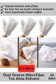 Premium Dayanıklı Yüksek Kaliteli Mikrofiber Pratik Çok Fonksiyonlu Temizlik Toz Alma Eldiveni 20'li - 1