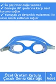 Özel Ayarlanabilir Kayışlı Su Geçirmez UV Koruma Silikon Plastik Antifog Kutulu Çocuk Deniz Gözlüğü - 1