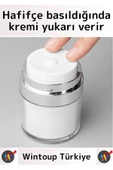 Özel Üretim Yüksek Kaliteli Vakum Basınç Hava Almaz Sıvı Şampuan Krem Losyon Kavanozu 50 Ml 5 Adet - 2