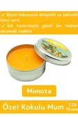 Premium Özel Metal Kutulu Arınma Huzur Meditasyon Yoga Esans Dekoratif Mum Oda Kokusu 120 Gram - 1
