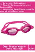 Premium Seri Ayarlanabilir Kayış Su Geçirmez UV Koruma Silikon Plastik Antifog Kutulu Deniz Gözlüğü - 1