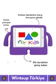 Premium Apple Samsung Uyumlu 11 Inch Silikon Yumuşak Tutacaklı Tam Koruma Kids Çocuk Tablet Kılıfı - 2