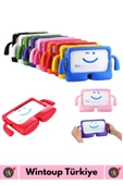 Premium Apple Samsung Uyumlu 11 Inch Silikon Yumuşak Tutacaklı Tam Koruma Kids Çocuk Tablet Kılıfı - 4